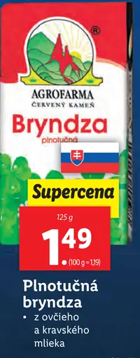 Plnotučná bryndza