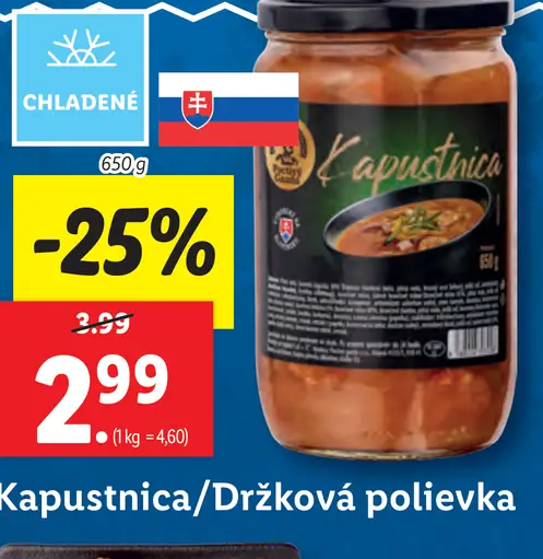 Kapustnica/Držková polievka