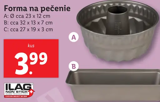 Forma na pečenie A