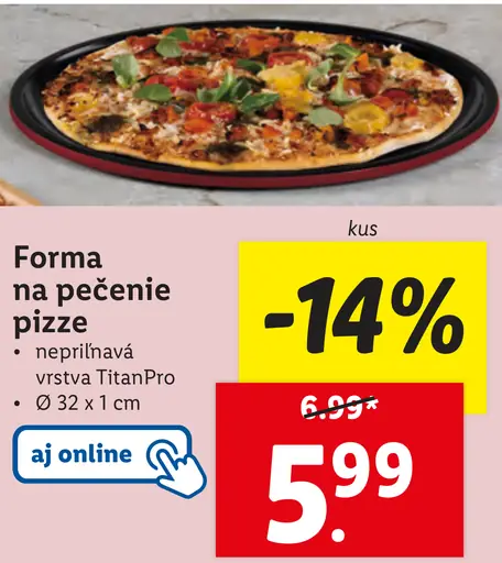 Forma na pečenie pizze