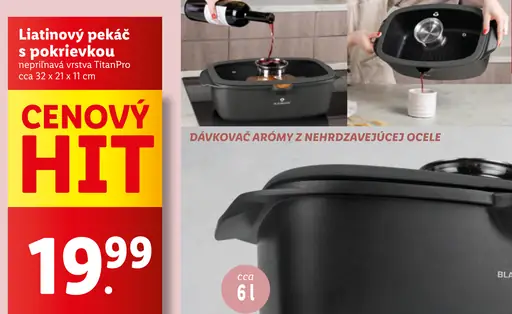 Liatinový pekáč s pokrievkou