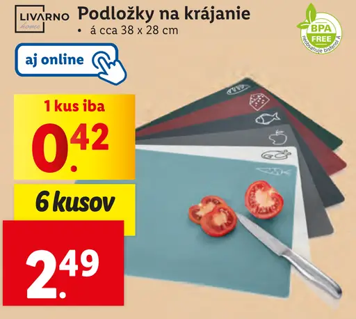 Podložky na krájanie