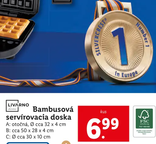 Bambusová servírovacia doska