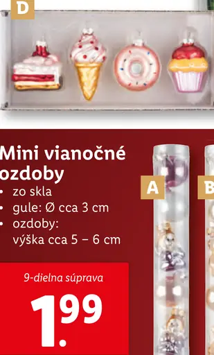 Mini vianočné ozdoby