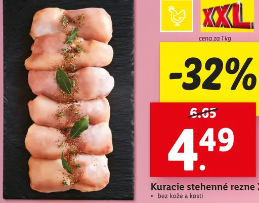 Kuracie stehnné rezne