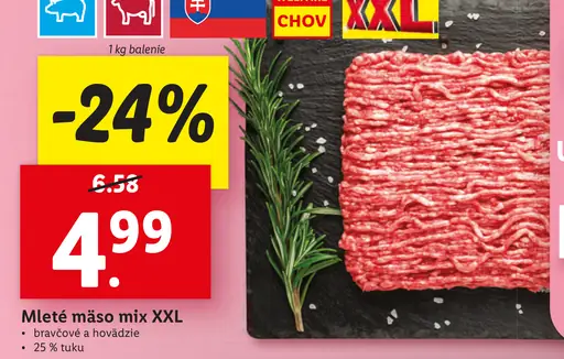 Mleté mäso MIX XXL