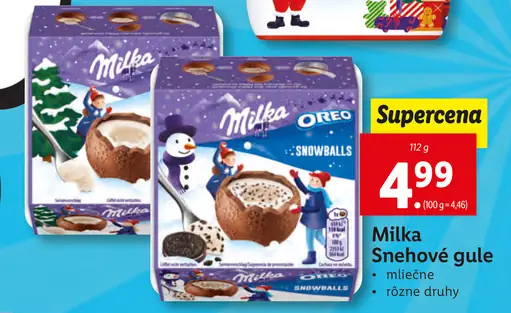 Milka Snehové gule