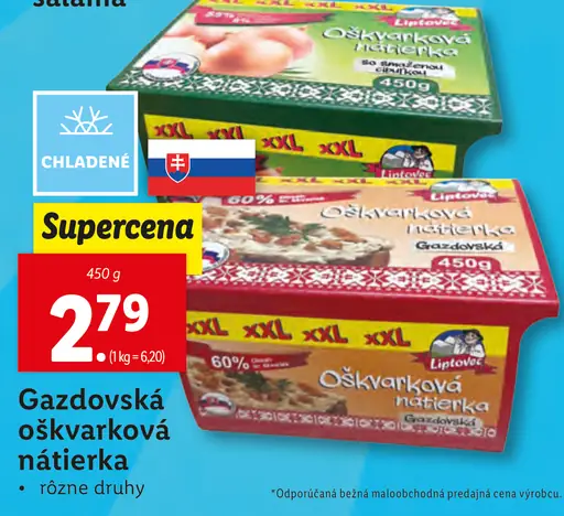 Gazdovská oškvarková nátierka