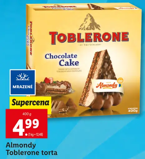 Almondy Toblerone torta