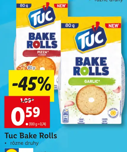 Tuc Bake Rolls Pizza