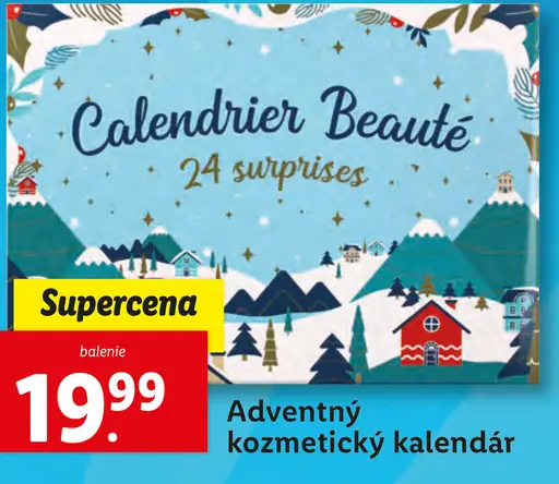 Adventný kozmetický kalendár