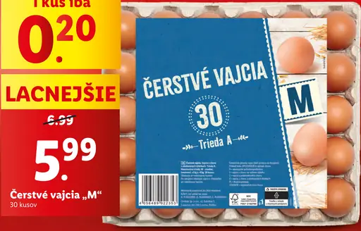 Čerstvé vajcia