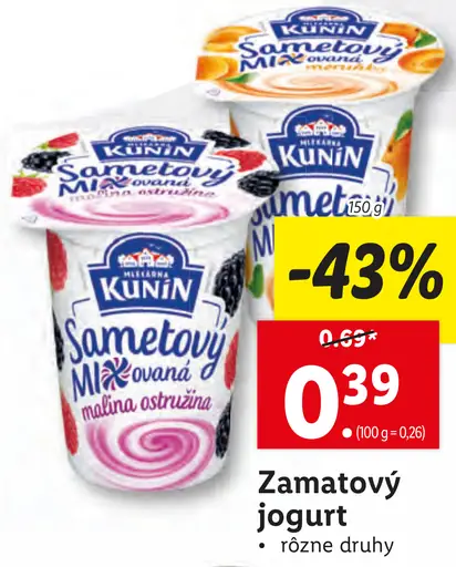 Zamatový jogurt