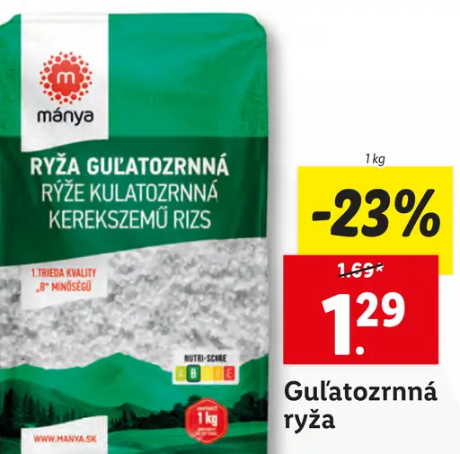 Guľatozrnná ryža