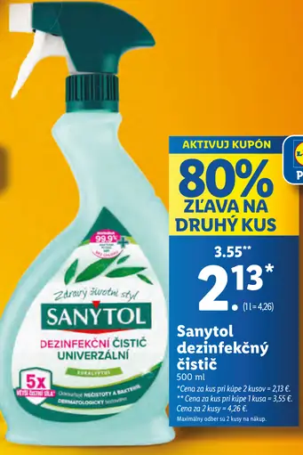 Sanytol dezinfekčný čistič