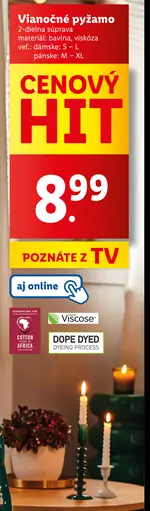 Vianočné pyžamo