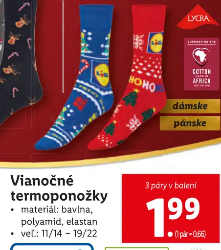 Vianočné termoponožky