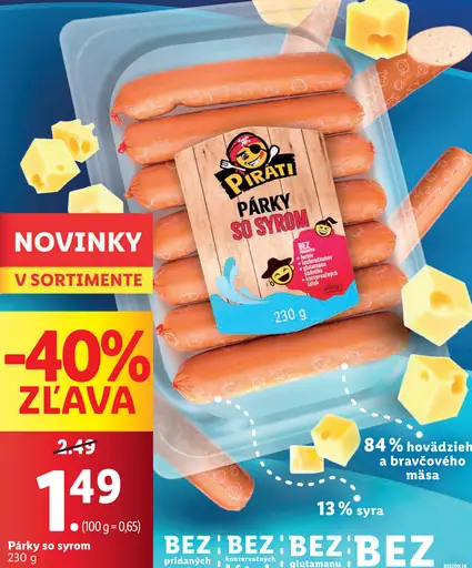 Párky so syrom