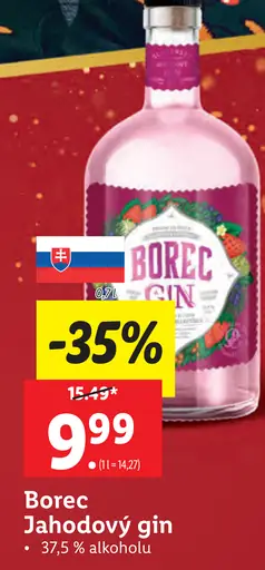 Borec Jahodový gin