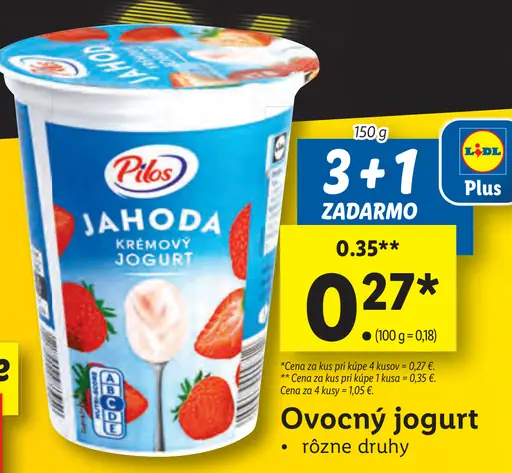 Jahoda krémový jogurt