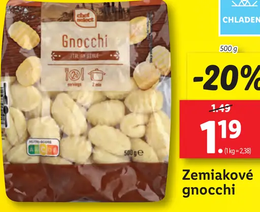 Zemiakové gnocchi