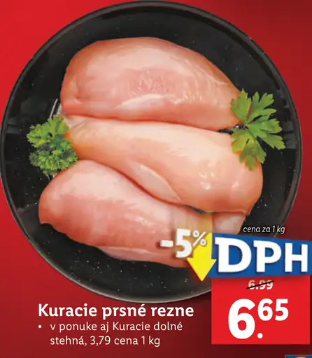 Kuracie prsné rezne