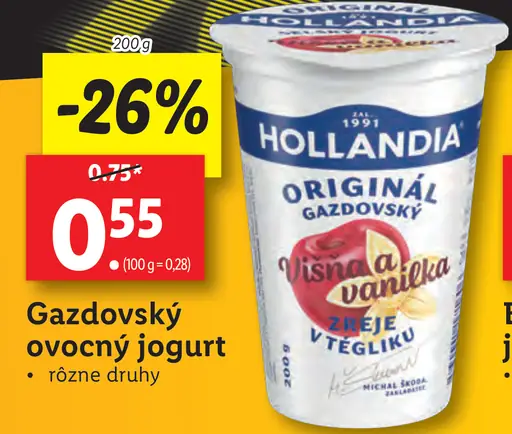 Gazdovský ovocný jogurt