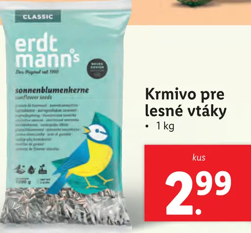 Krmivo pre lesné vtáky