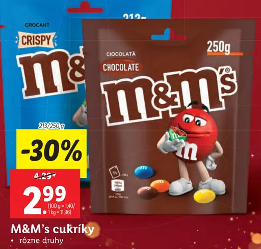 M&M's cukríky