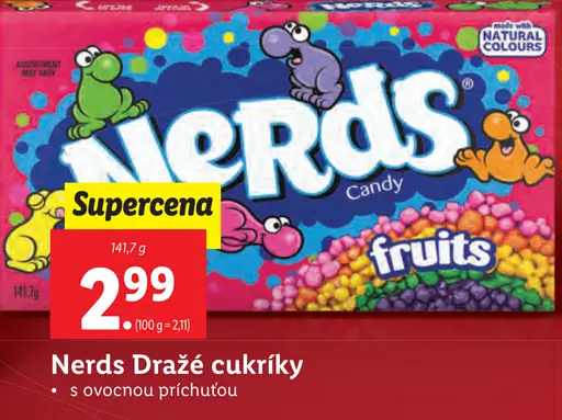 Nerds Dražé cukríky