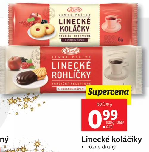 Linecké koláčky