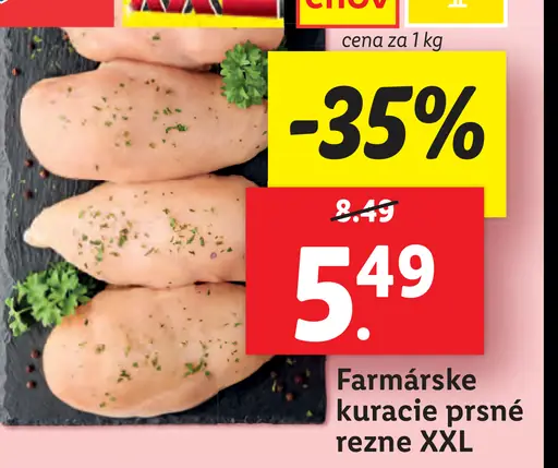 Farmárske kuracie prsné reze XXL