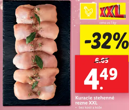 Kuracie stehnné rezne XXL