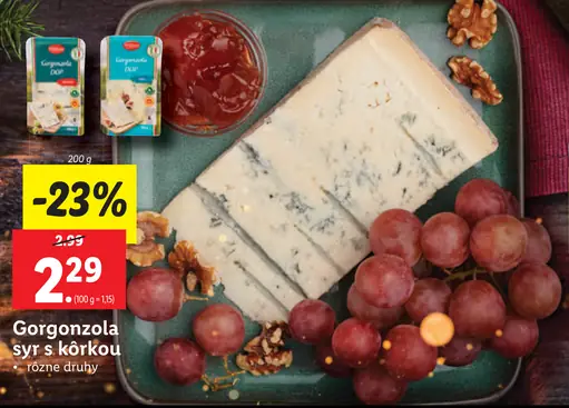 Gorgonzola syr s kôrkou