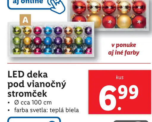 LED deka pod vianočný stromeček