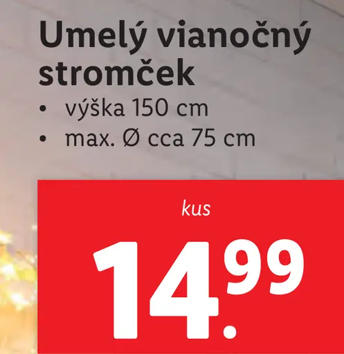 Umelý vianočný stromček