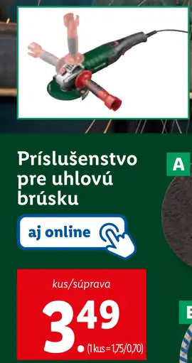 Príslušenstvo pre uhlovú brúsku