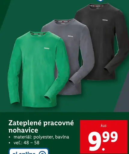 Zateplené pracovné nohavice