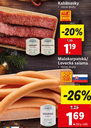 Malokarpatská/Lovecká saláma