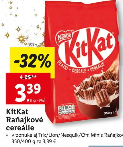 KitKat Raňajkové cereálie