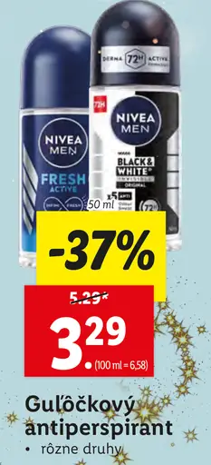 Gulôčkový antiperspirant