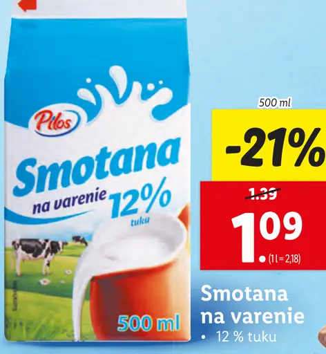 Smotana na varenie