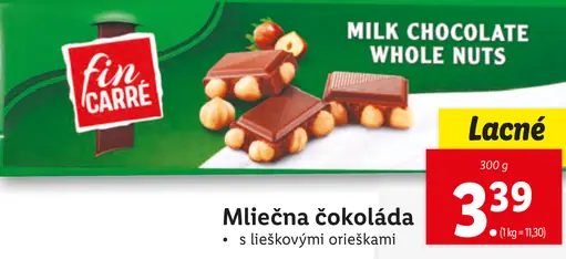 Mliečna čokoláda