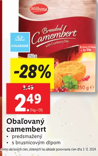 Obalovaný Camembert