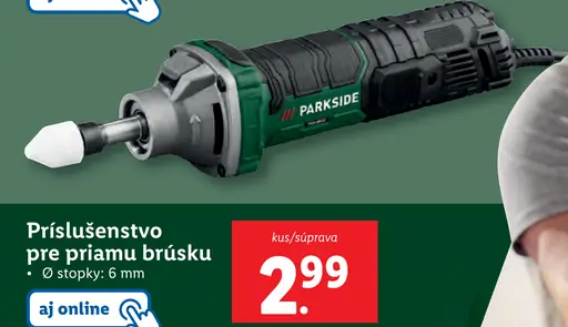 Príslušenstvo pre priamu brúsku