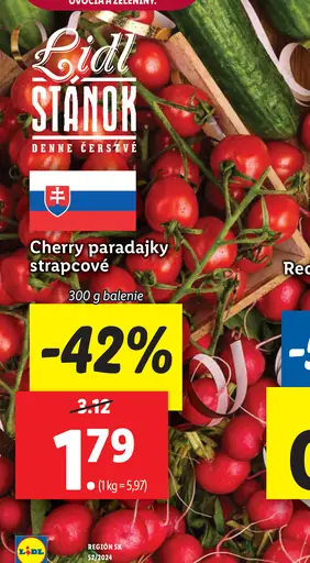 Cherry paradajky strapcové