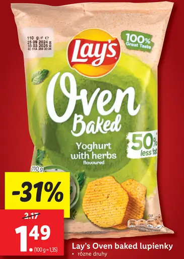 Lay’s Oven baked lupienky