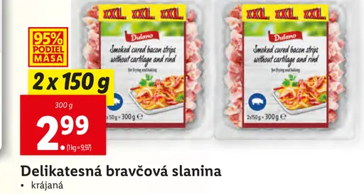 Delikatesná bravčová slanina