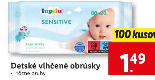 Detské vlhčené obrúsky