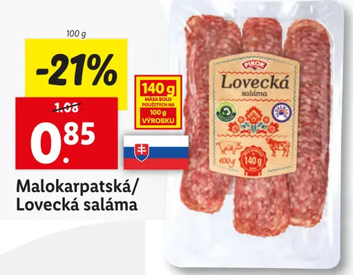 Malokarpatská/ Lovecká saláma